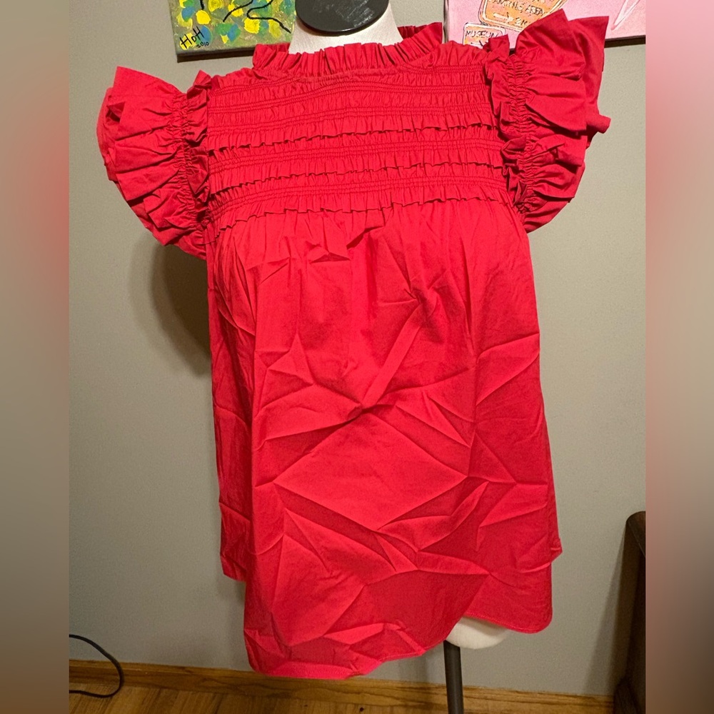Marc New York Vibrant Red Top